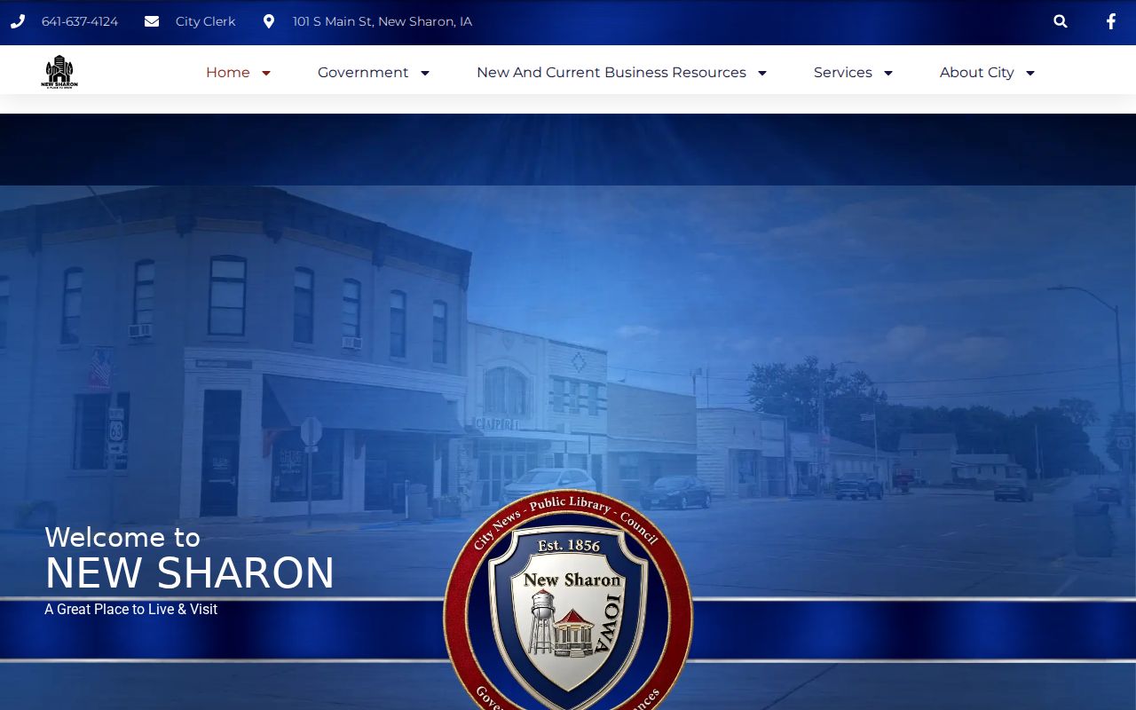 New Sharon warrant records city hall contact